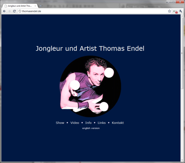 Artist und Jongleur Thomas Endel